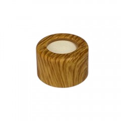 TAMPA METAL LUXO COM FURO MADEIRA R 28/410
