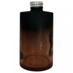 VIDRO CILINDRICO 250 ML R 28/410 PRETO FOSCO COM ROSE