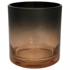 COPO PARA VELA 265 ML/ 200 GRS PRETO FOSCO COM ROSE