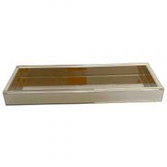 Bandeja Dourada Perolada 10x25