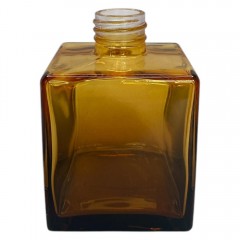 FRASCO CUBE GN 250 ML R 28/410 DEGRADE MARROM COM DOURADO