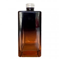 Frasco Square Preto e Rose Degradê 350ml