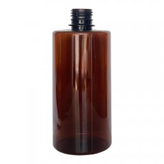 FRASCO PET CIL RETO 500 ML R 28/410 AMBAR