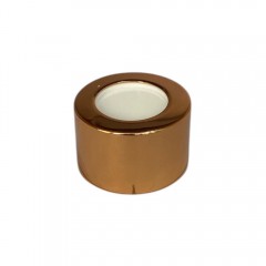 TAMPA METAL LUXO COM FURO BRONZE R 28/410