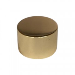 TAMPA METAL LUXO SEM FURO DOURADA R 28/410