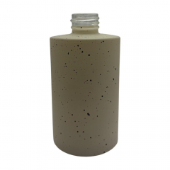 VIDRO CILINDRICO 250 ML R 28 BEGE FOSCO CHAPISCADO