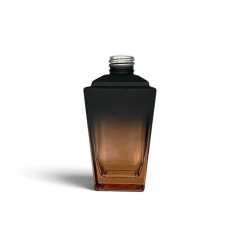 VIDRO TRAPEZIO DE 250 ML R 28 PRETO FOSCO COM ROSE