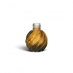 FRASCO BOLA ASPIRAL 120 ML R 28/410 MARROM C DOURADO