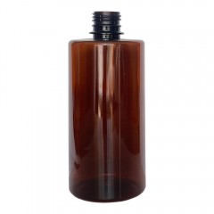 FRASCO PET CIL RETO 500 ML R 28/410 AMBAR