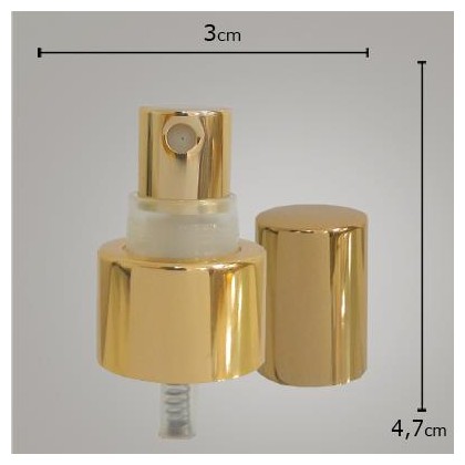 Válvula Spray Luxo Dourada TP Metal 24/410