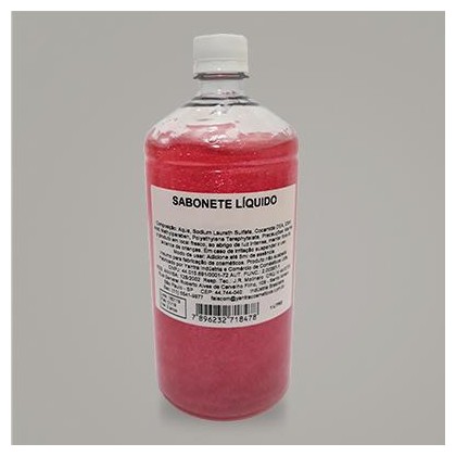 Base Sabonete Glitter Vermelha 1L