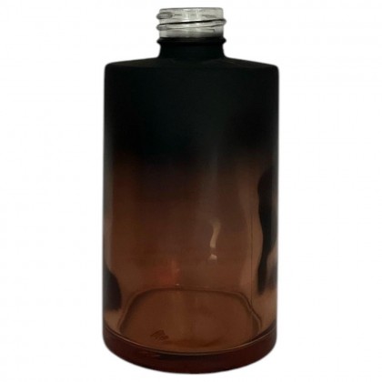 VIDRO CILINDRICO 250 ML R 28/410 PRETO FOSCO COM ROSE