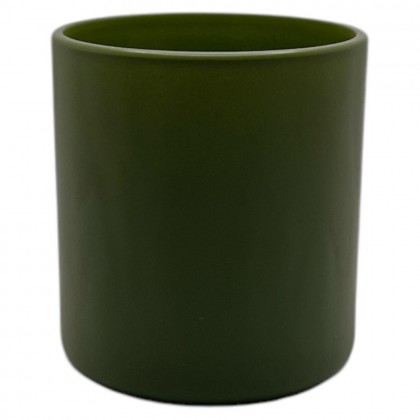 COPO PARA VELA 265 ML / 200 GRS VERDE MILITAR