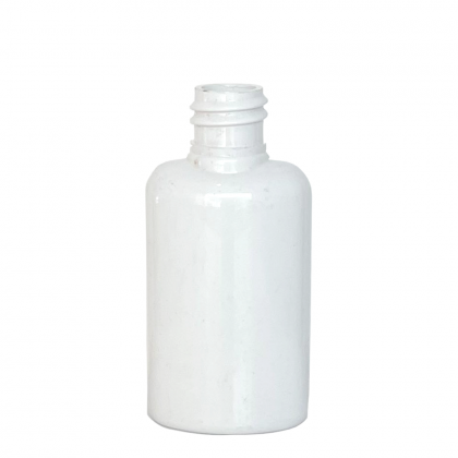 Frasco Pet Branco Oval 30ml