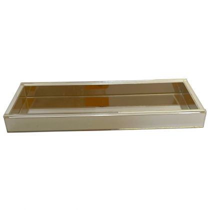 Bandeja Dourada Perolada 10x25
