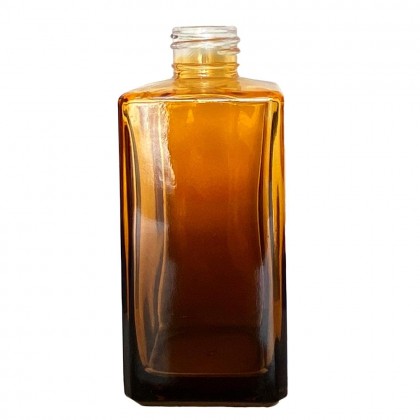 Frasco Square Marrom e Dourado 250ml