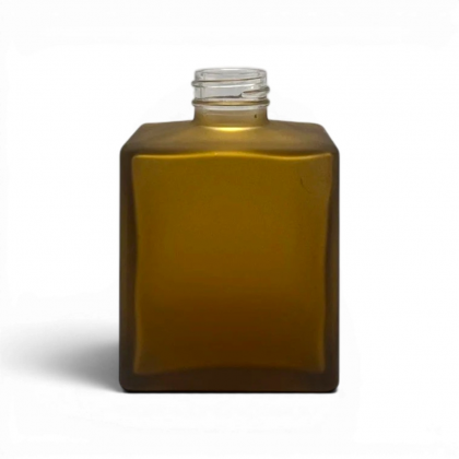 FRASCO CUBO 250 ML R 28/410 AMBAR FOSCO