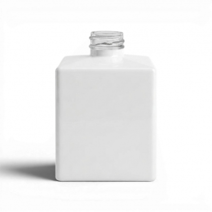 FRASCO CUBO 250 ML R 28/410 BRANCO BRILHO