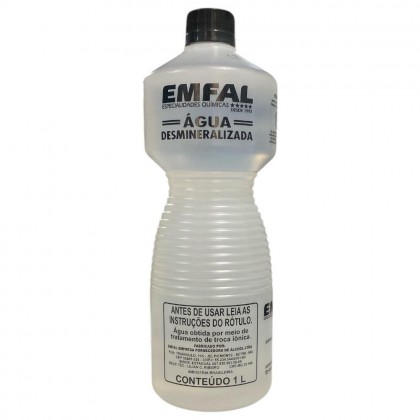 ÁGUA DESMINERALIZADA EMFAL 1L