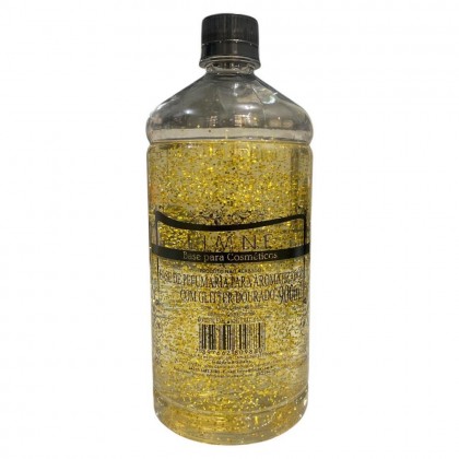 BASE AROMATIZADOR COM GLITER OURO 900 ML