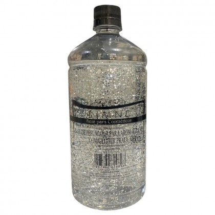 BASE AROMATIZADOR COM GLITER PRATA 900 ML