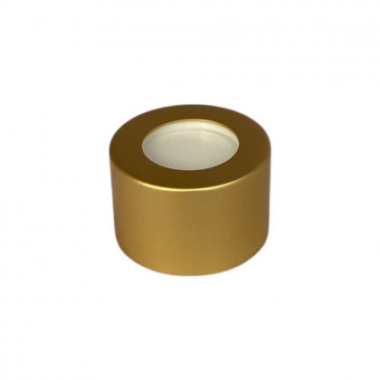 TAMPA METAL LUXO COM FURO DOURADA FOSCA R 28/410