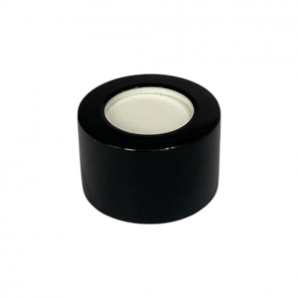 TAMPA METAL LUXO COM FURO PRETA R 28/410
