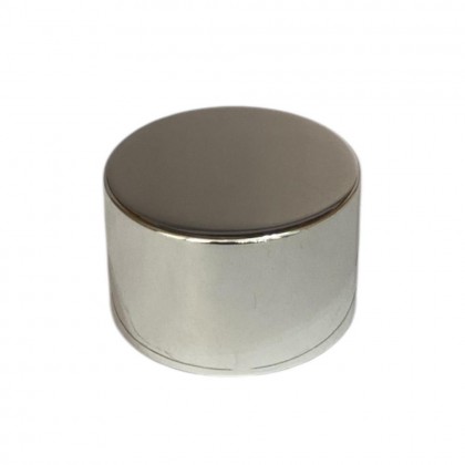 TAMPA METAL LUXO SEM FURO PRATA R 28/410