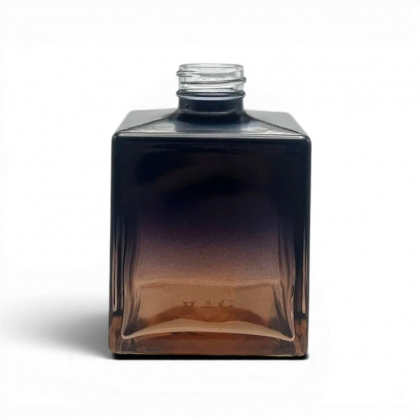 FRASCO CUBO 250 ML R 28/410 PRETO COM ROSE