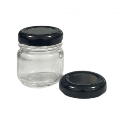 KIT POTE GELEINHA 40 GRS C TAMPA METAL PRETA - PECA