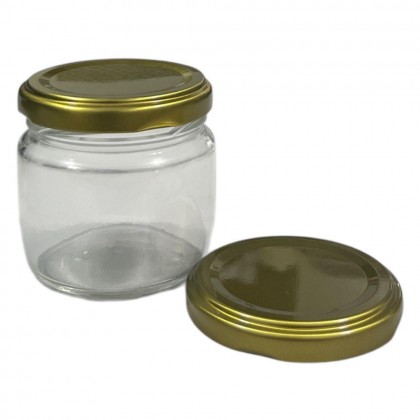 KIT POTE CONSERVA 130 GRS C TP METAL DOURADA 63 MM - PECA