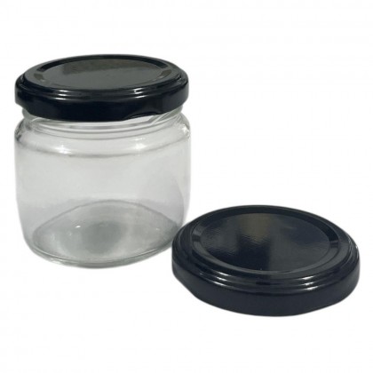 KIT POTE CONSERVA 130 GRS TP METAL PRETA 63 - PECA