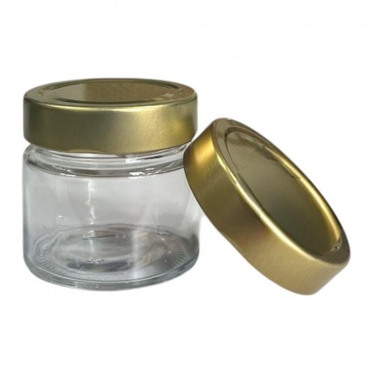POTE DEEP 180ML/195 ML COM TAMPA METAL DOURADA