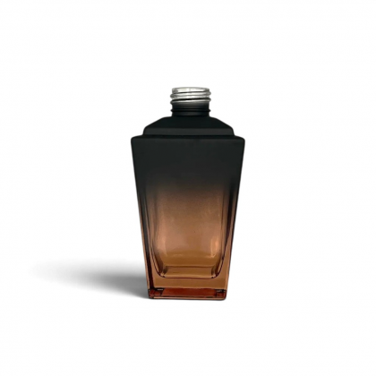 VIDRO TRAPEZIO DE 250 ML R 28 PRETO FOSCO COM ROSE