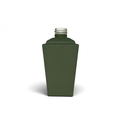 VIDRO TRAPEZIO DE 250 ML R 28/410 VERDE MILITAR