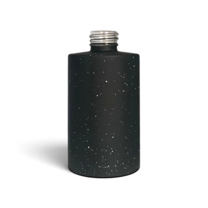 VIDRO CILINDRICO 250 ML R 28 PRETO FOSCO CHAPISCADO