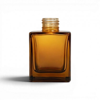 FRASCO CUBO 100 ML R 28/410 MARROM C DOURADO