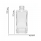 FRASCO SQUARE 250 ML AMBAR 225 R 28/4140