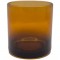 COPO PARA VELA 265 ML/ 200 GRS MARROM COM DOURADO