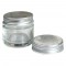 POTE COSMETICO 33 GRS COM TAMPA  ALUMINIO PRATA - PECA