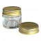 POTE COSMETICO 33 GRS COM TAMPA ALUMINIO DOURADA - PEÇA